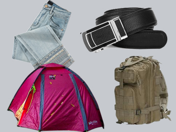 露營(yíng)房、背包、帆布等